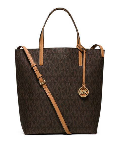 tan and white striped michael kors purse|Michael Kors tan tote bag.